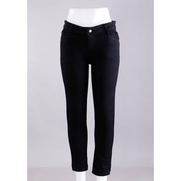 Women Black Pencil Cut Jeans
