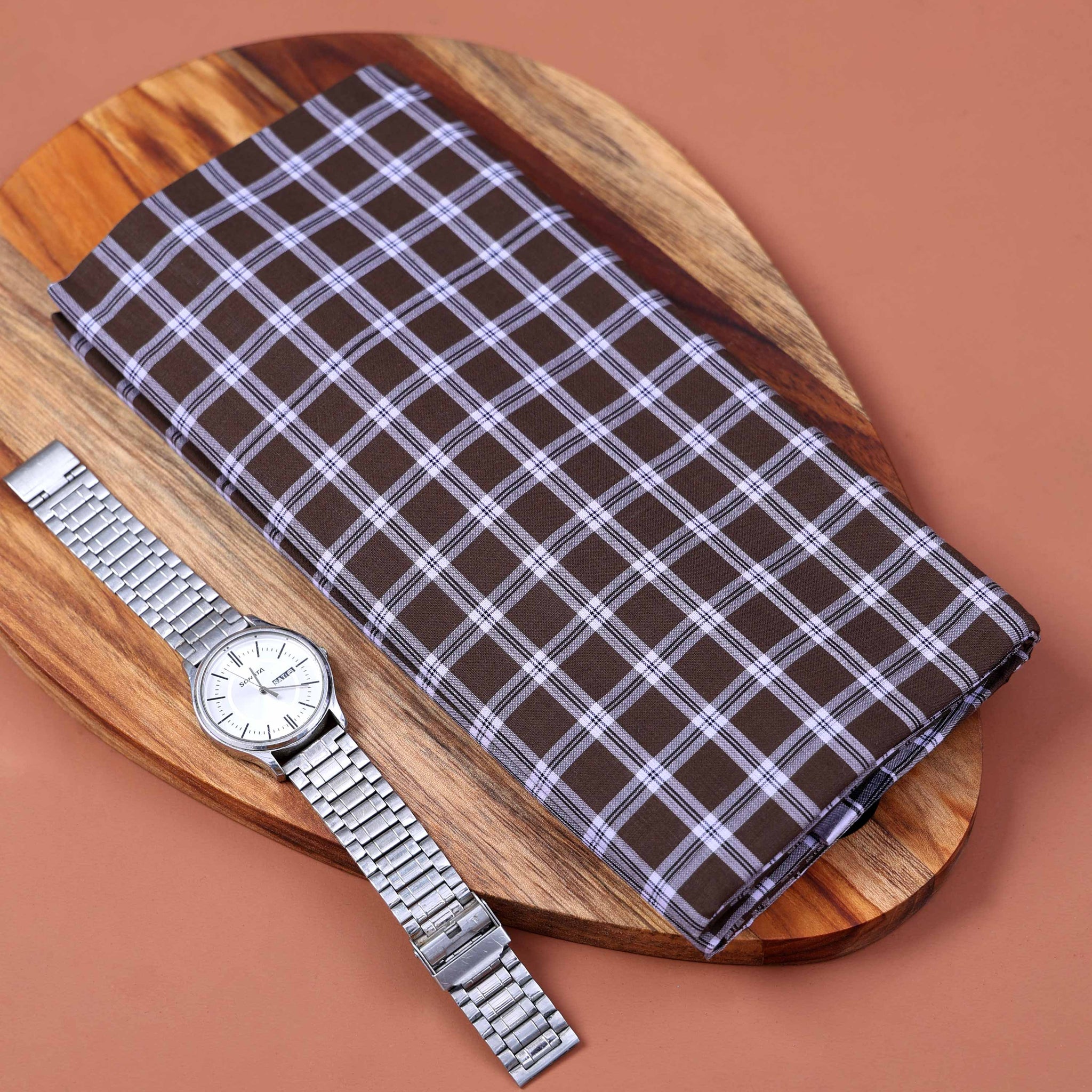 Nandu Brand Men's Premium Cotton Checked 2.20 Meter Stitched Lungi - Multi