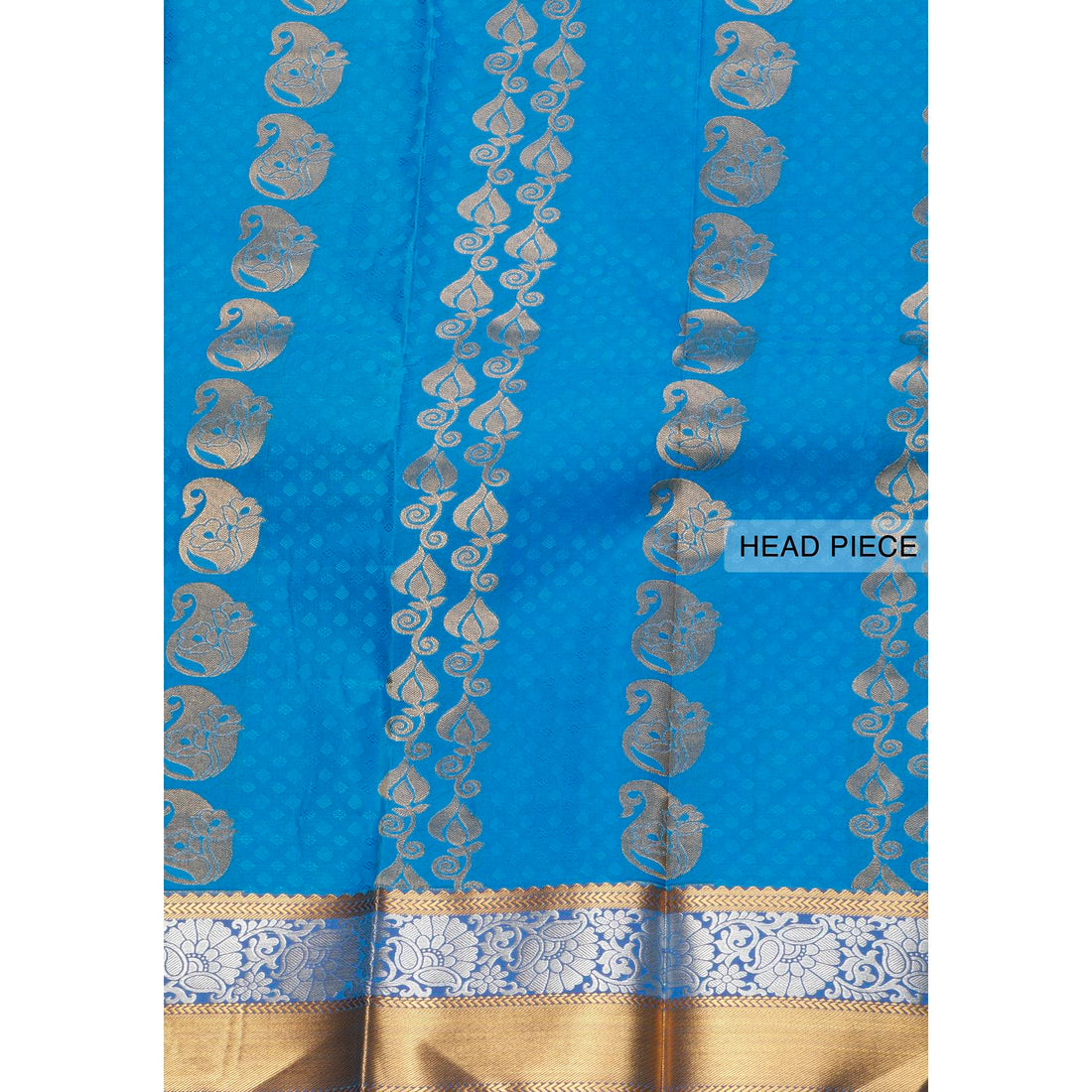 Blue Colour Aparna Saree With Silver Zari