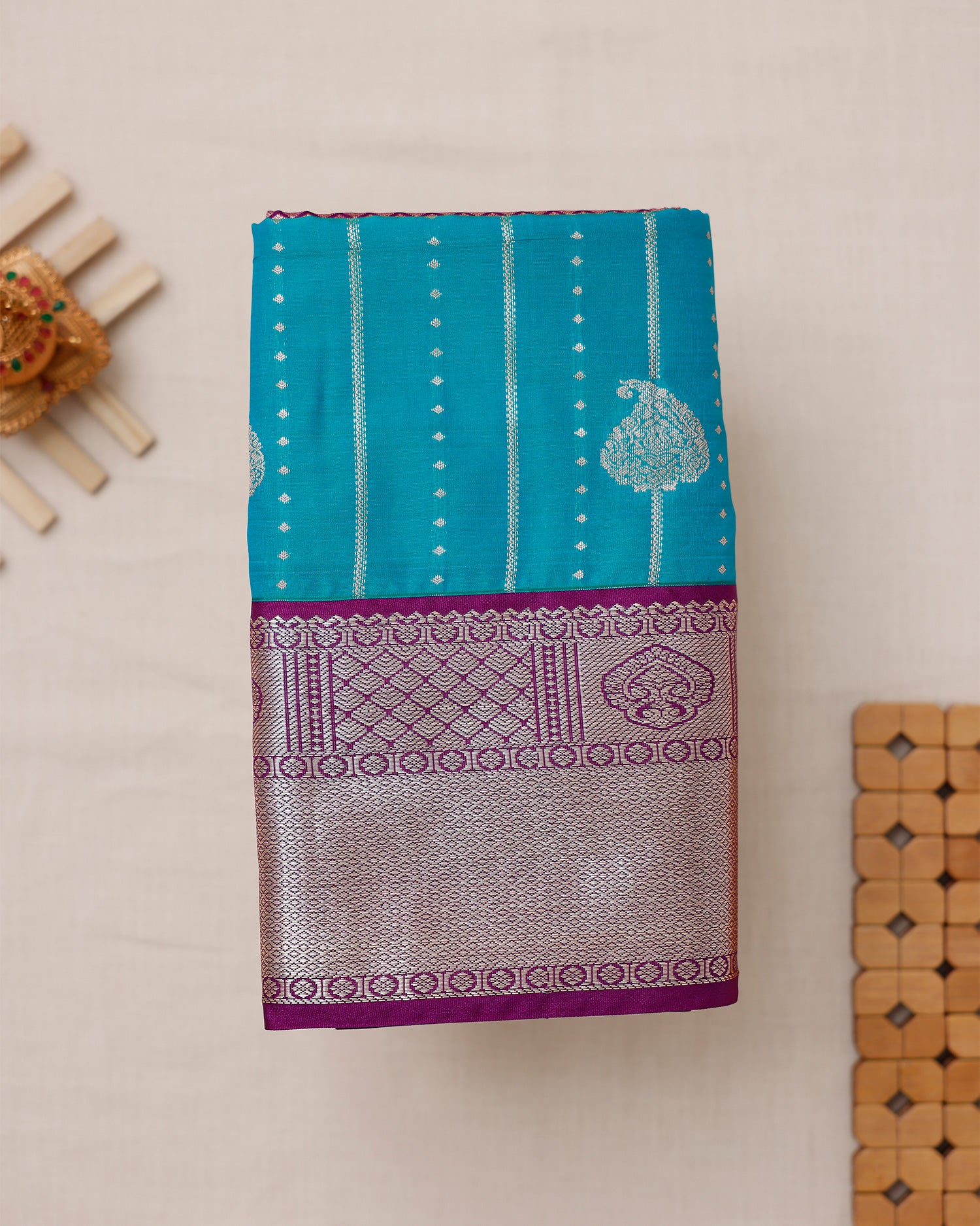 Green Colour Soft Silk Saree