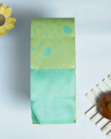 Green Color Elampillai Silk Cotton Sarees