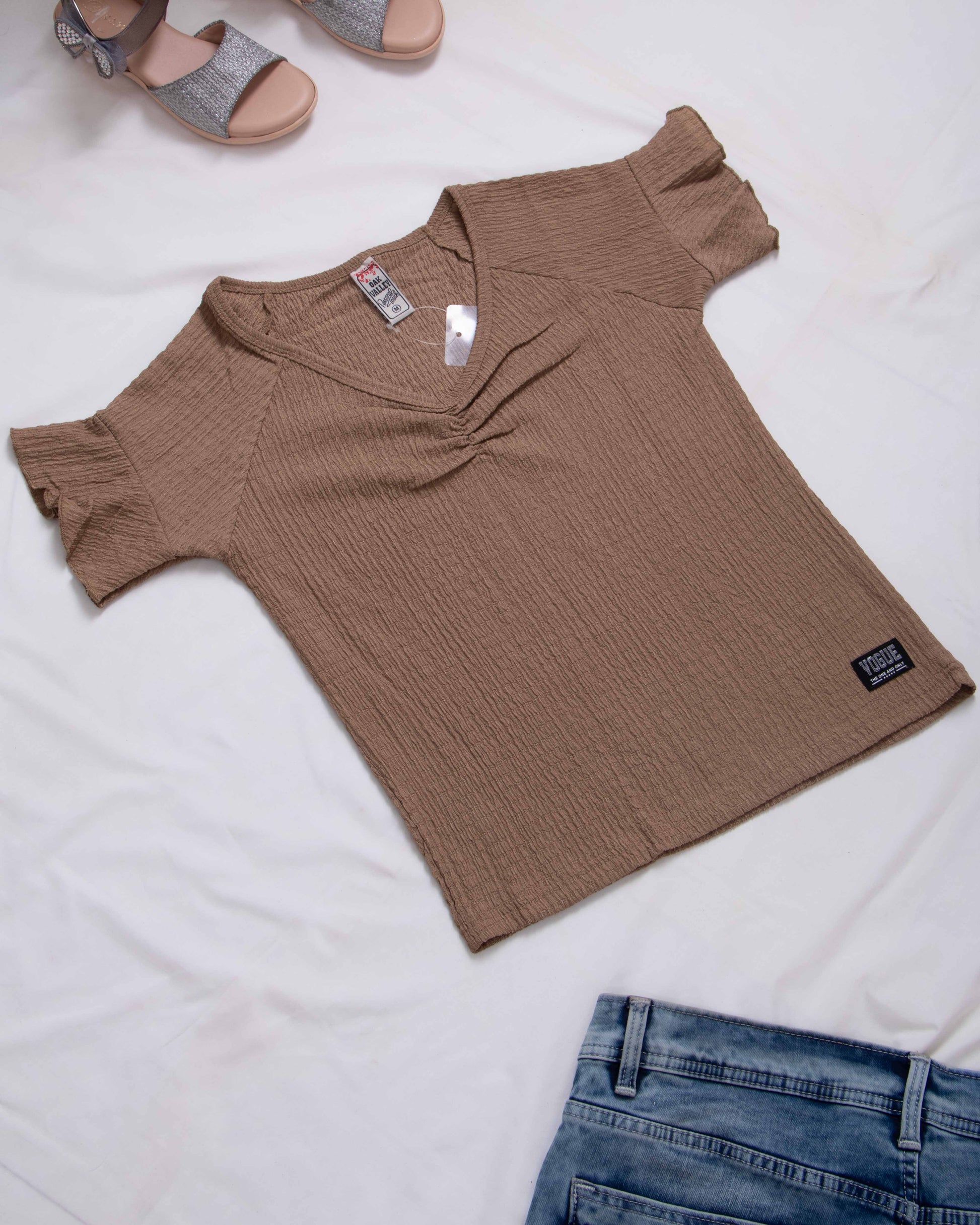 Women Brown Colour T-Shirt