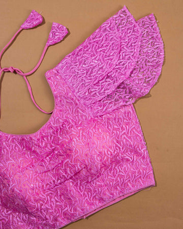 Pink Colour Readymade Blouse