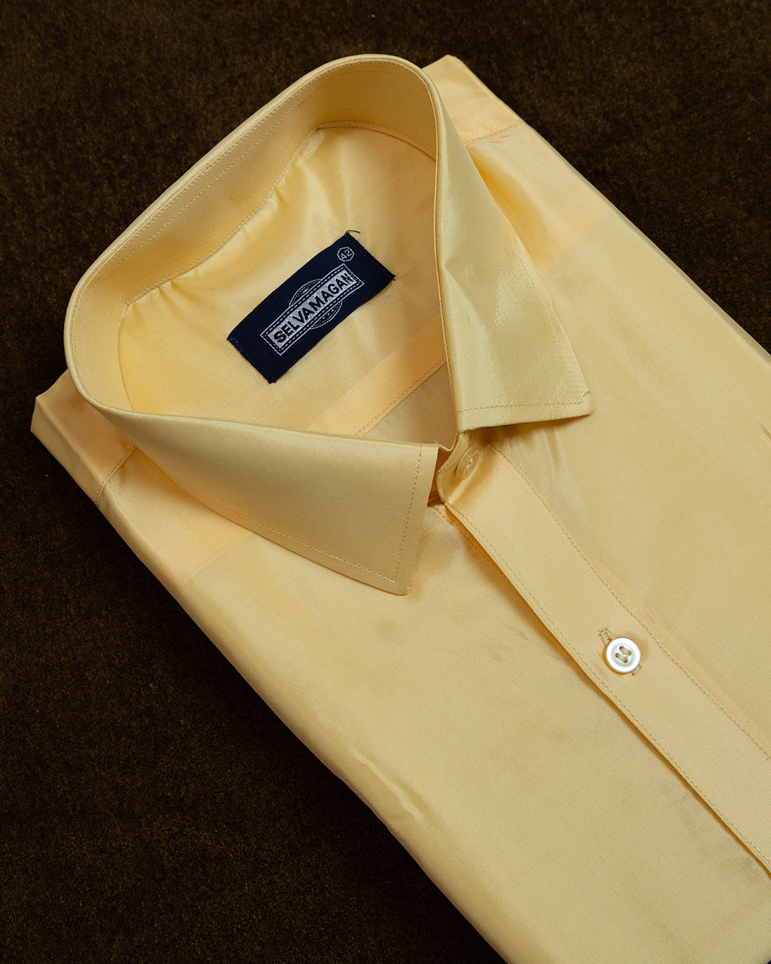 Yellow Colour Shirt & Dhoti Set With Saree Couple Combo