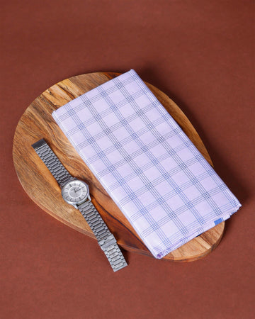 Nandu Brand Men's Premium Cotton Checked Lungi Stitched - White