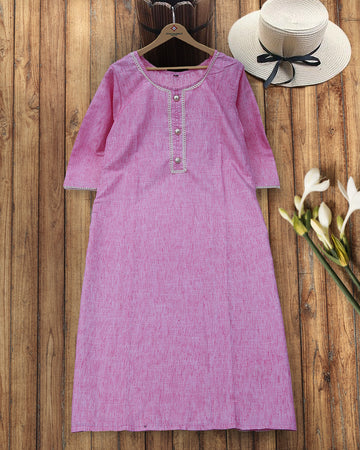 Rose Pink Colour Top & Palazzo Set