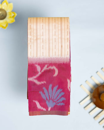 Sandal Color Elampillai Silk Cotton Sarees
