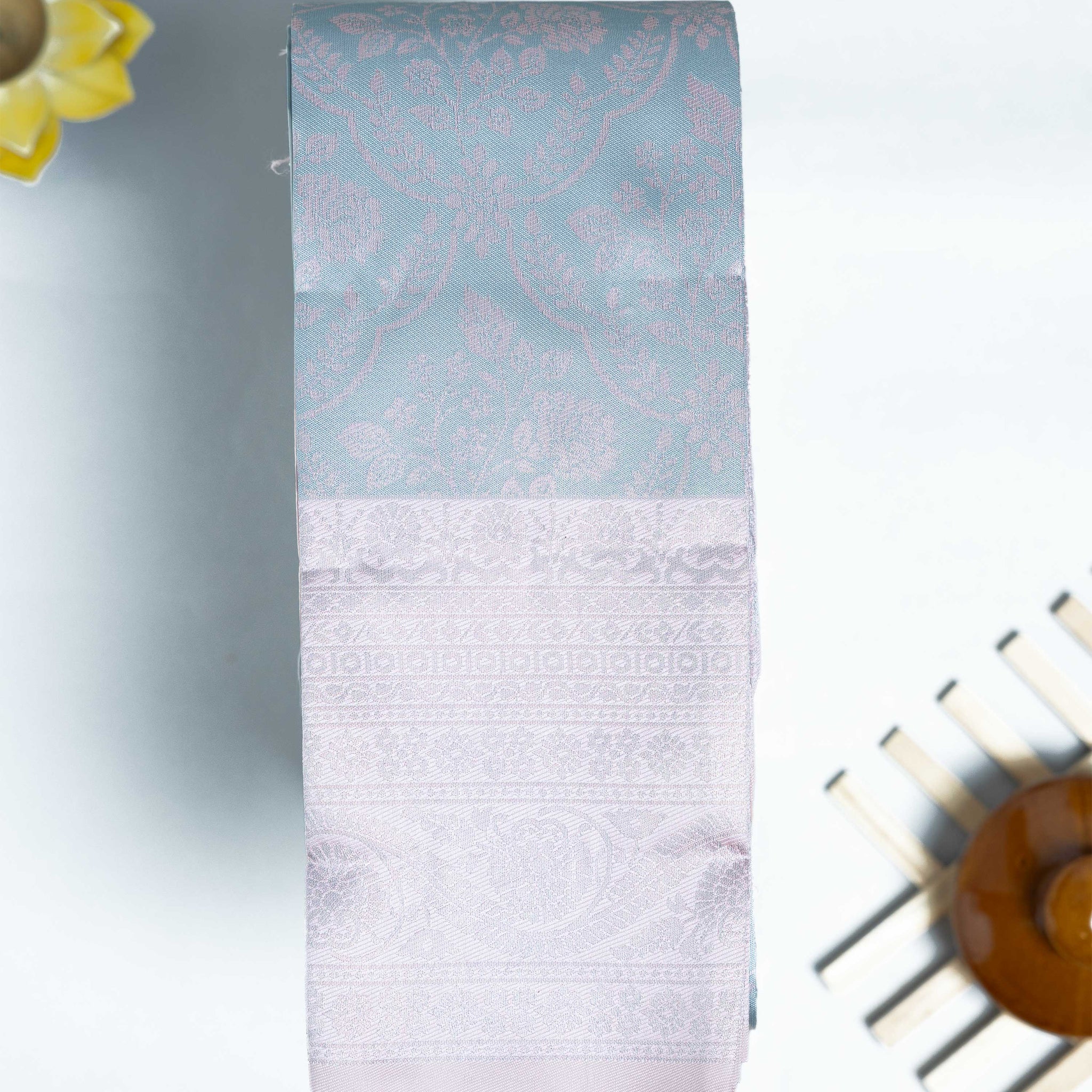 Grey Color Elampillai Silk Cotton Sarees