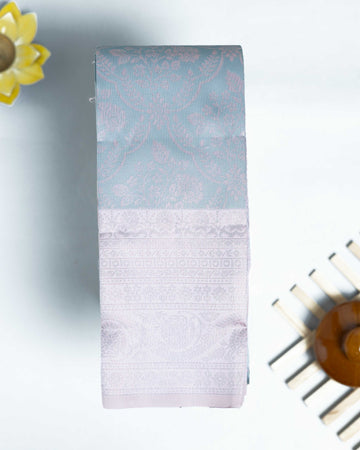 Grey Color Elampillai Silk Cotton Sarees