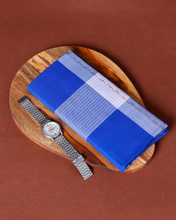 Sangu Brand Men's Premium Cotton Stripes Lungi Stitched - Multi