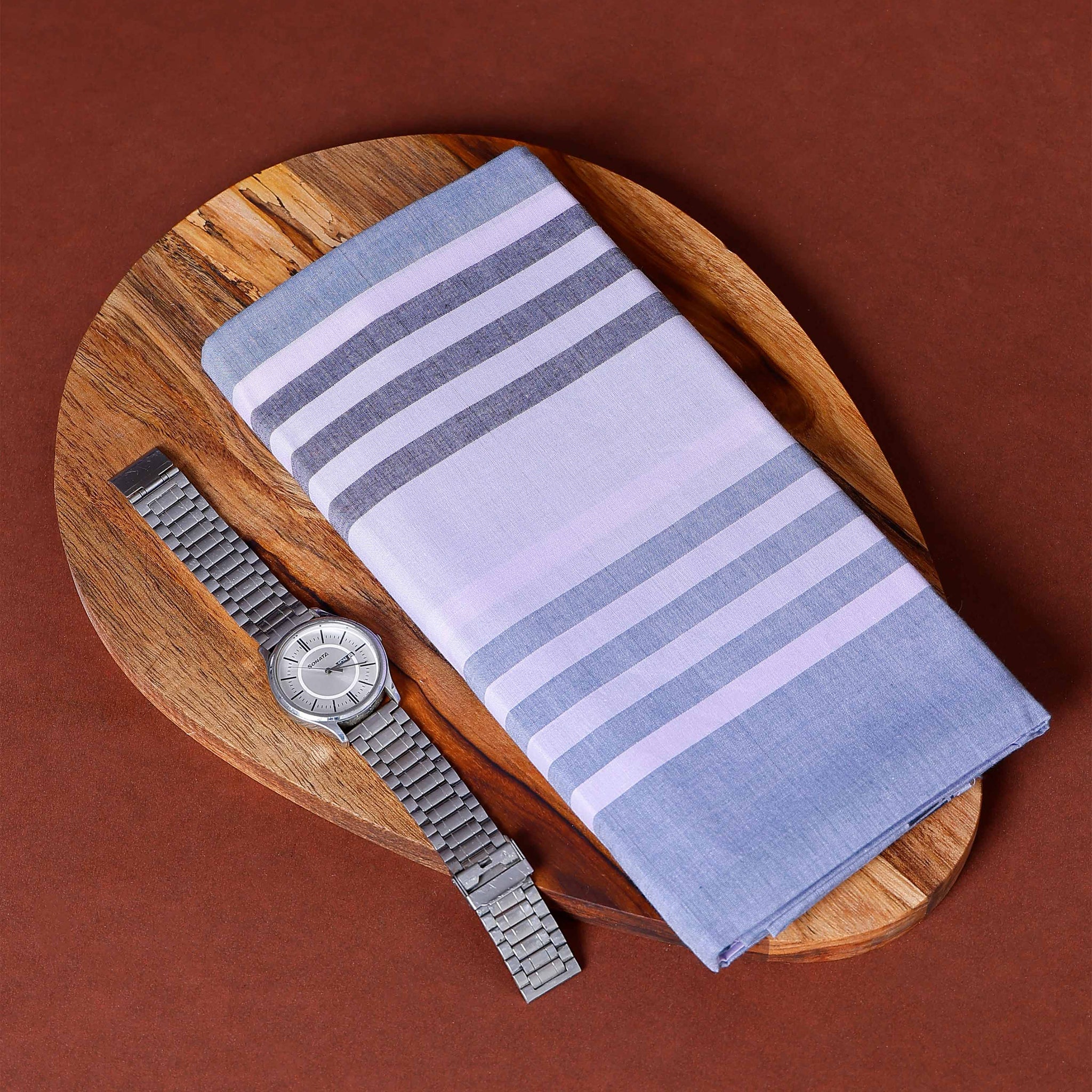 JKT Brand Men's Premium Cotton Stripes Lungi Stitched - Multi