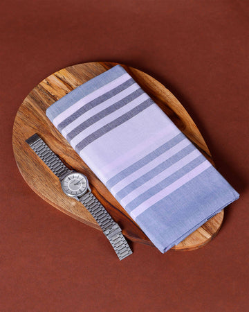 JKT Brand Men's Premium Cotton Stripes Lungi Stitched - Multi
