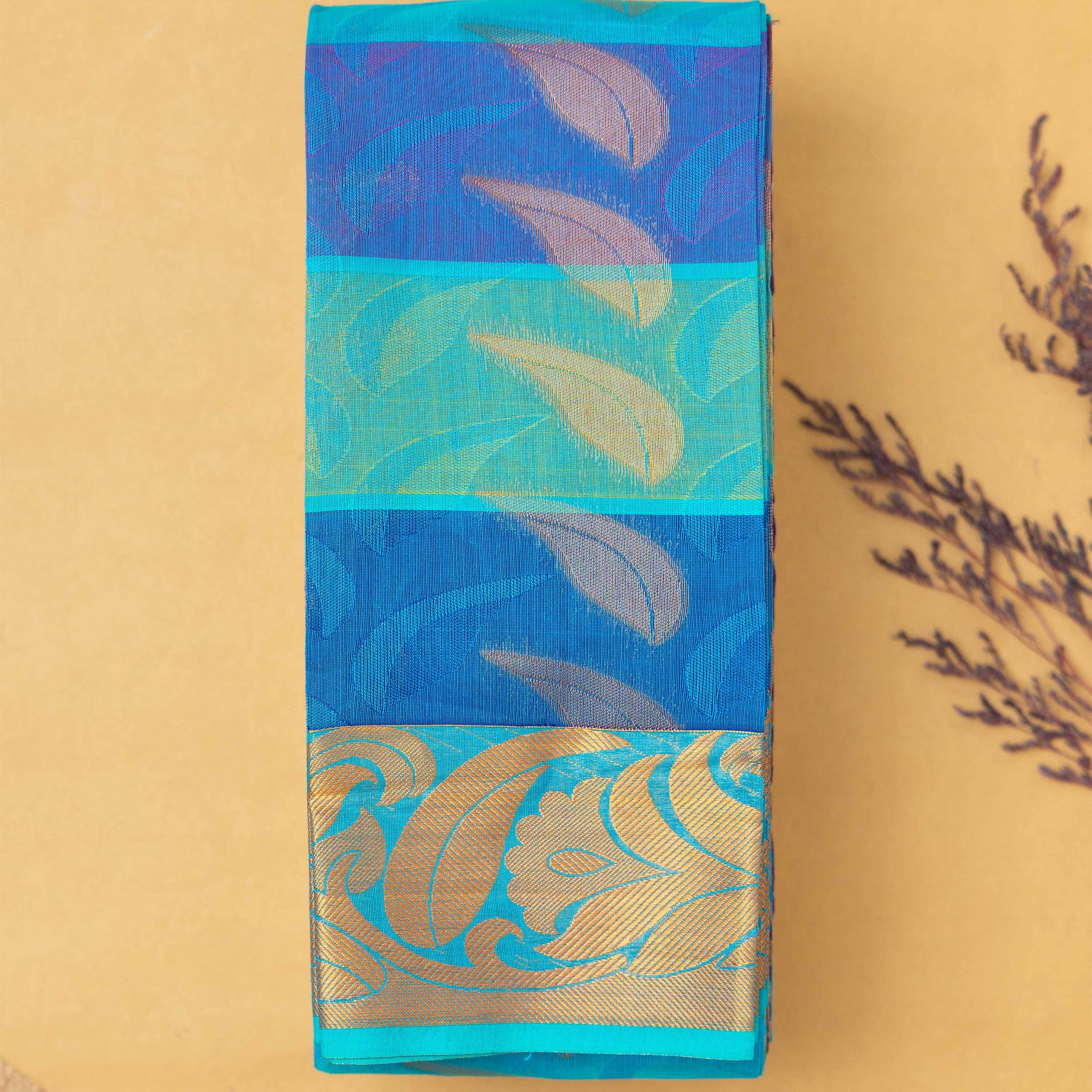 Multi Color Silk Cotton Saree
