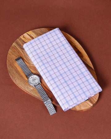 Nandu Brand Men's Premium Cotton Checked Lungi Stitched - White