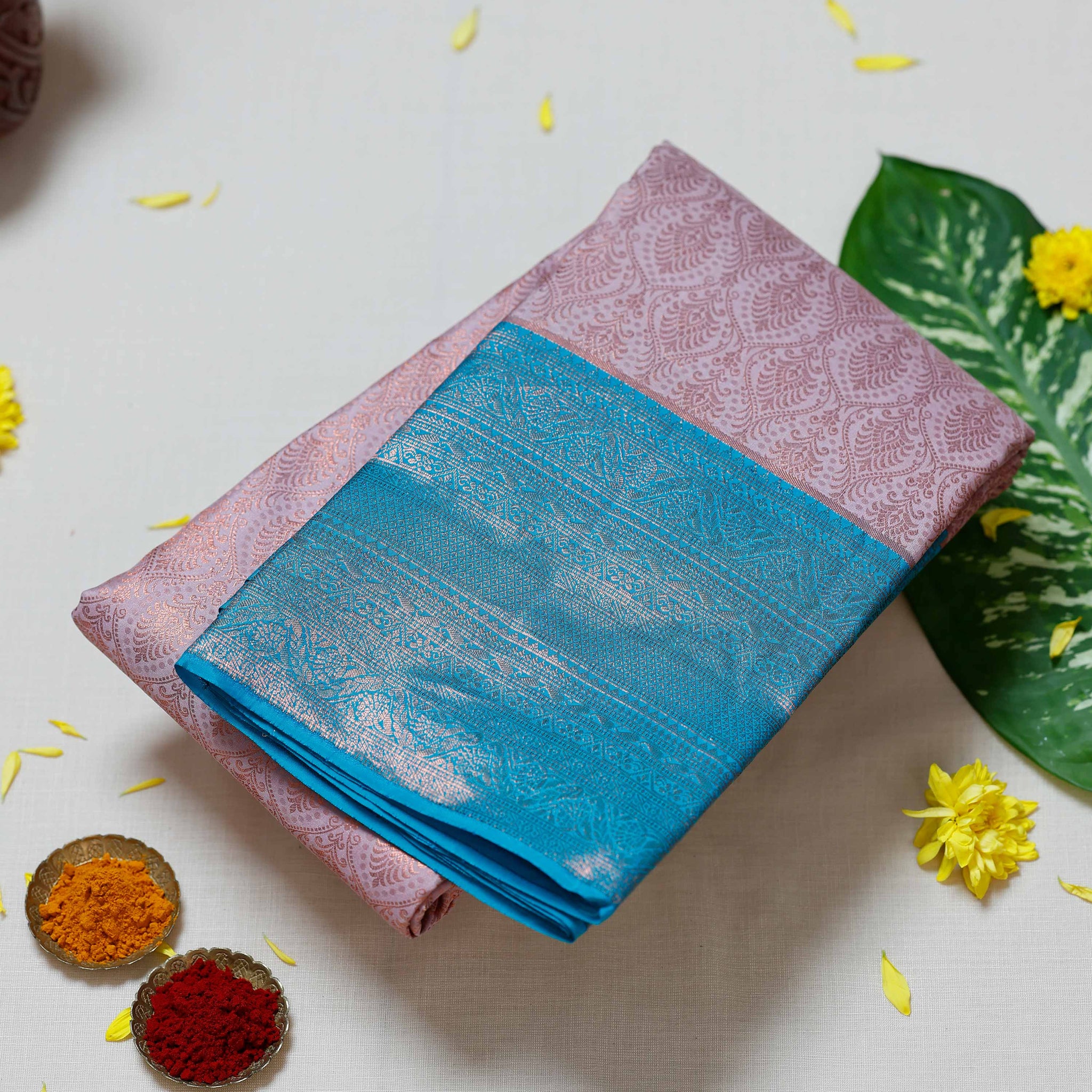 Copper Colour Kanchipuram Pure Silk Saree