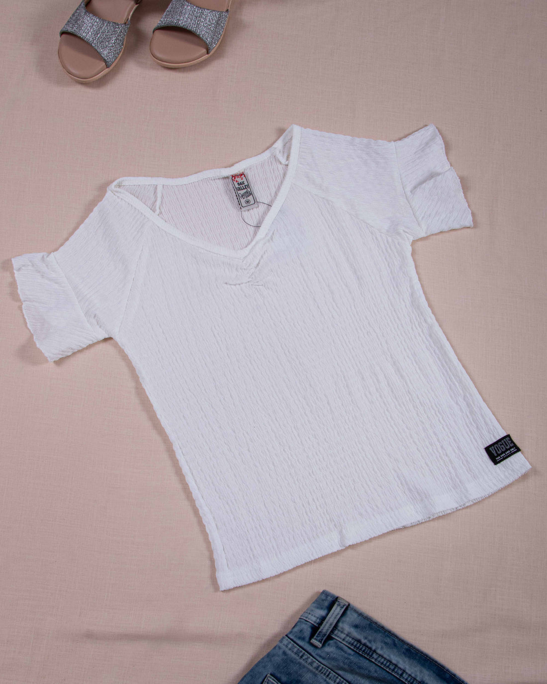 Women White Colour T-Shirt