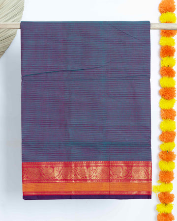Double Shade Striped Design Venkatagiri Cotton Saree
