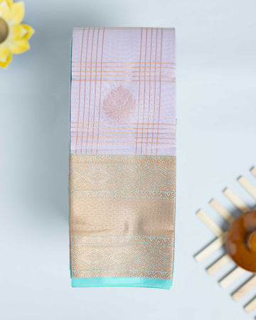 Lavender Color Elampillai Silk Cotton Sarees