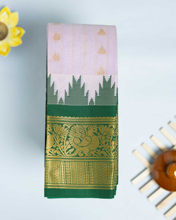 Lavender Color Elampillai Silk Cotton Sarees