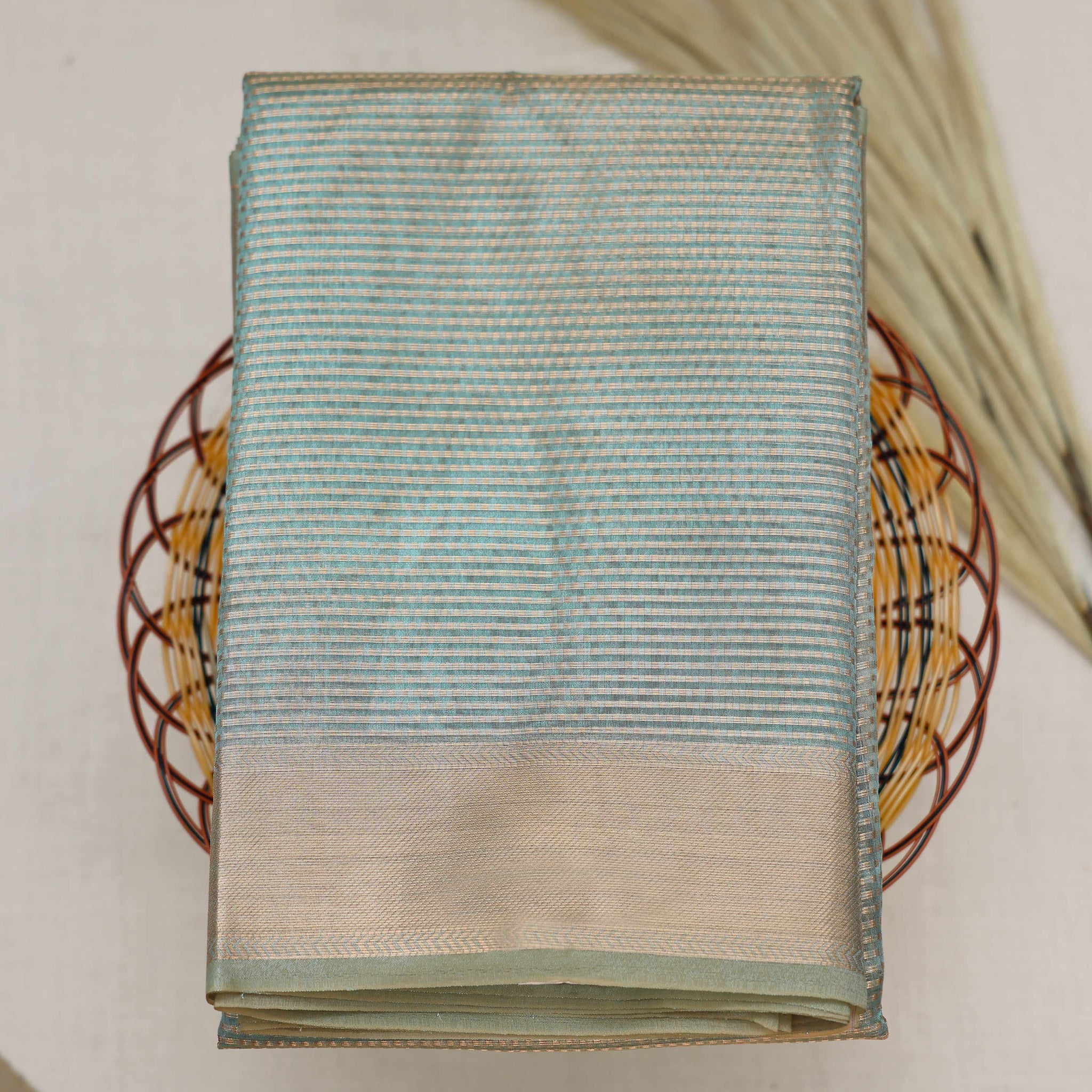 Green Color Tissue Saree