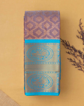 Lavender Color Silk Cotton Saree