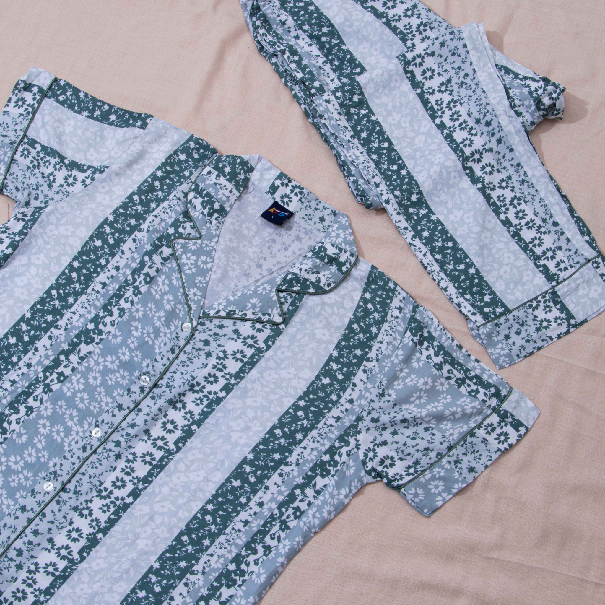 Multi Colour Printed Night Wear
