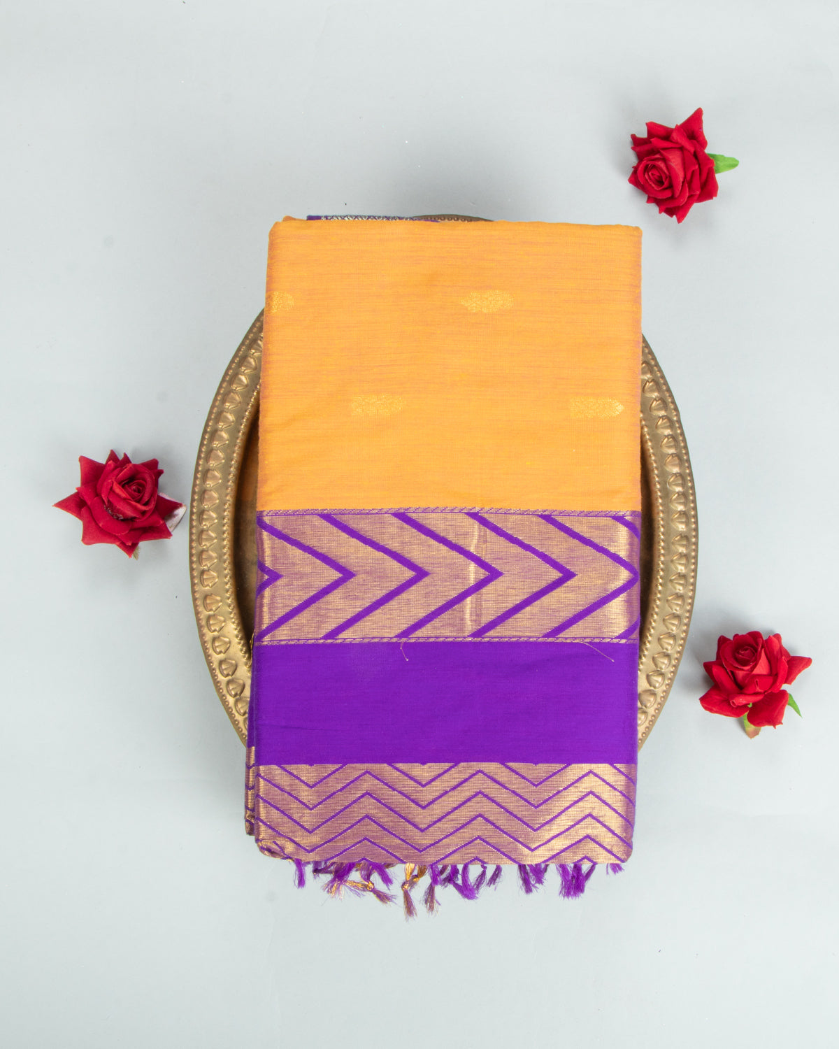 Yellow Colour Kalyani Cotton Saree