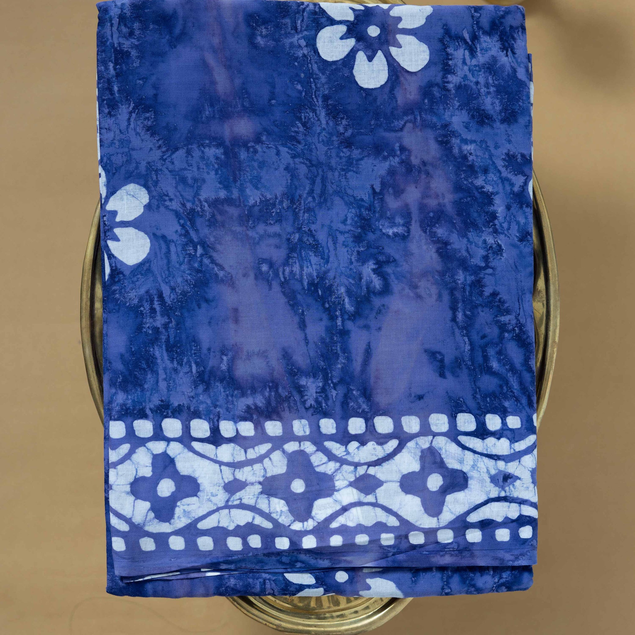 Blue Colour Mul Mul Cotton Saree