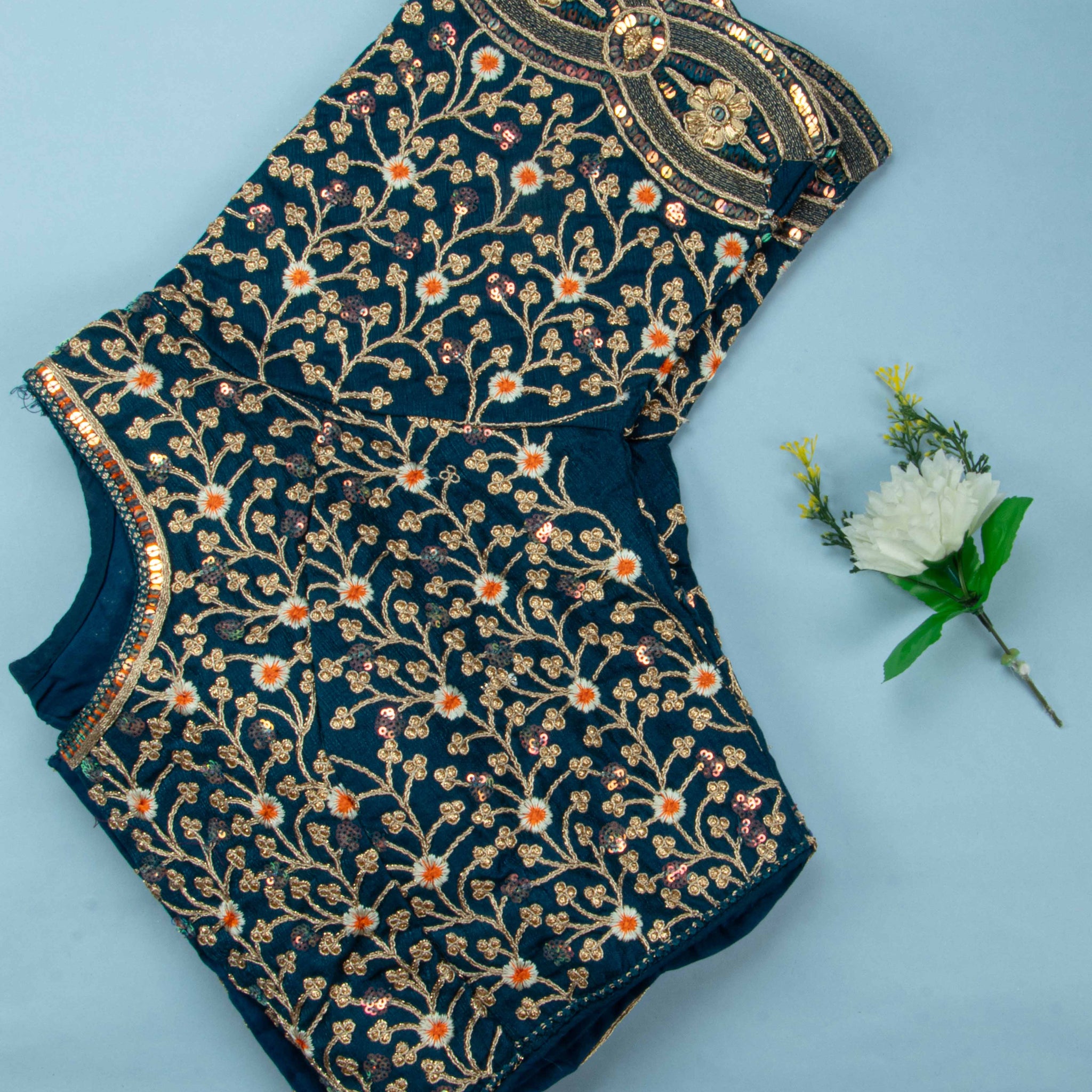 Blue Colour Readymade Blouse