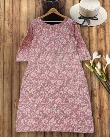 Onion Pink Colour Readymade Salwar Set