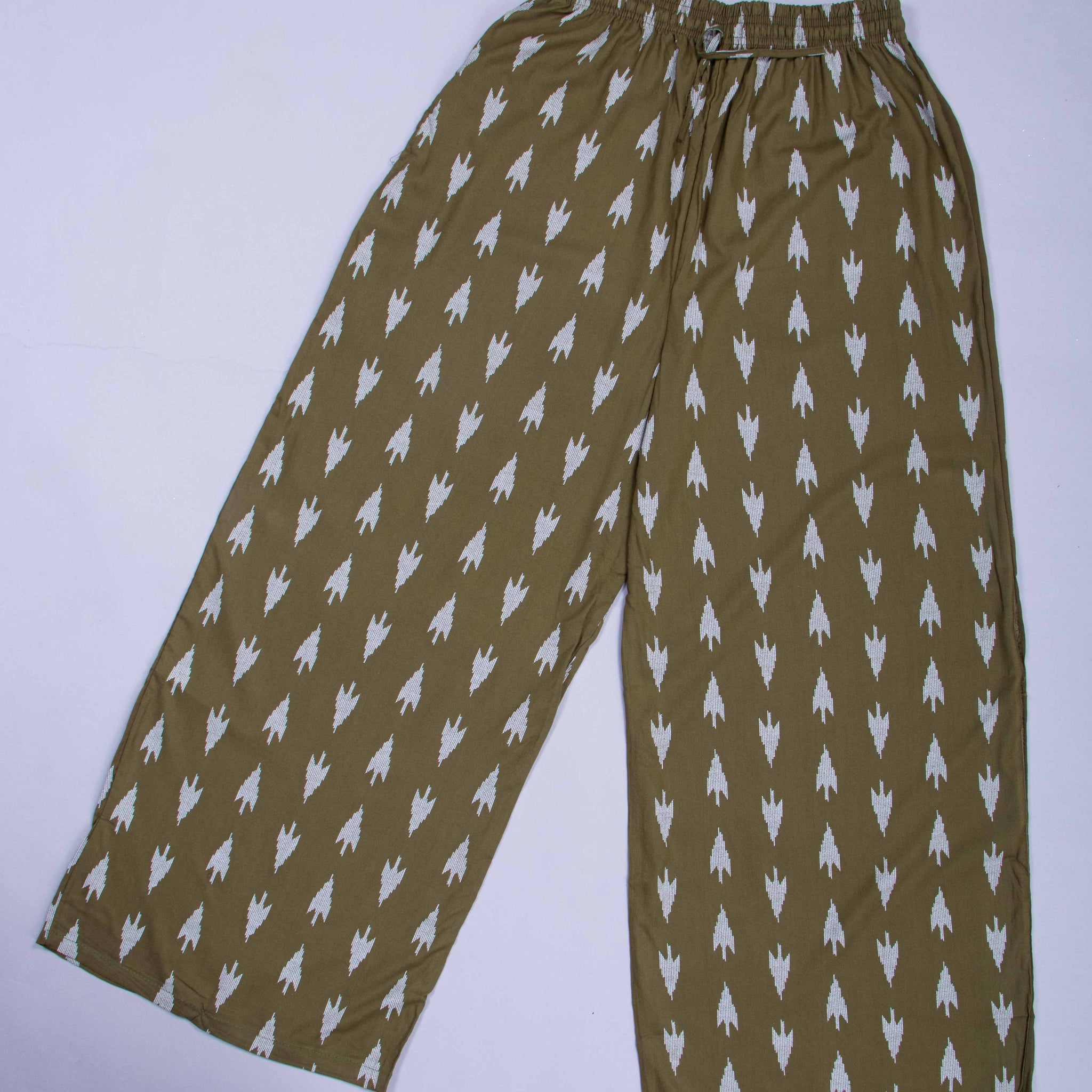 Olive Green Colour Womens Palazzo