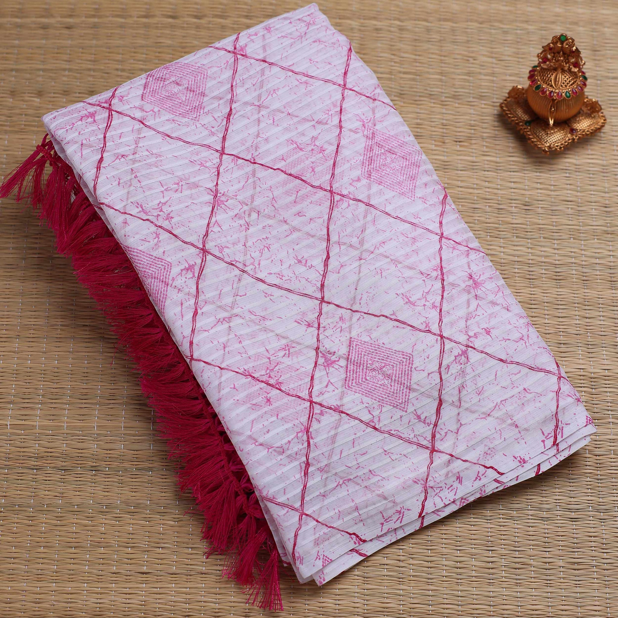 Pink Color Fancy Saree