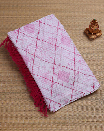 Pink Color Fancy Saree