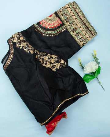 Black Colour Readymade Blouse
