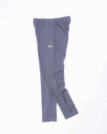 Men’s Jogger-Style Track Pant with Ribbed Cuffs and Adjustable Drawstring- Grey