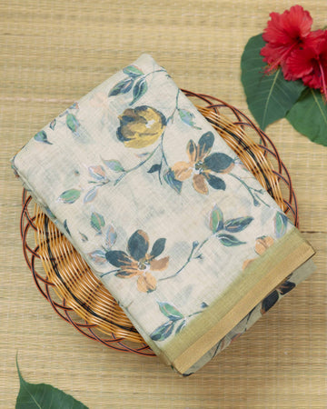 Sandal Colour Cotton Saree
