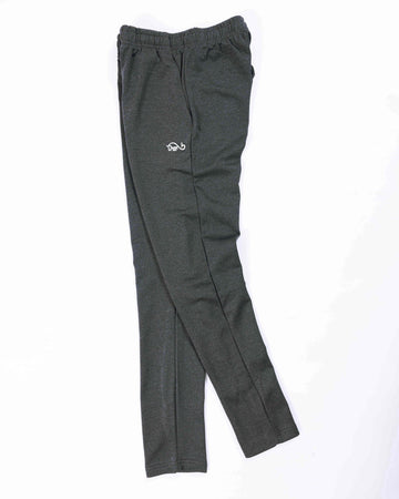 Men’s Jogger-Style Track Pant with Ribbed Cuffs and Adjustable Drawstring - Grey