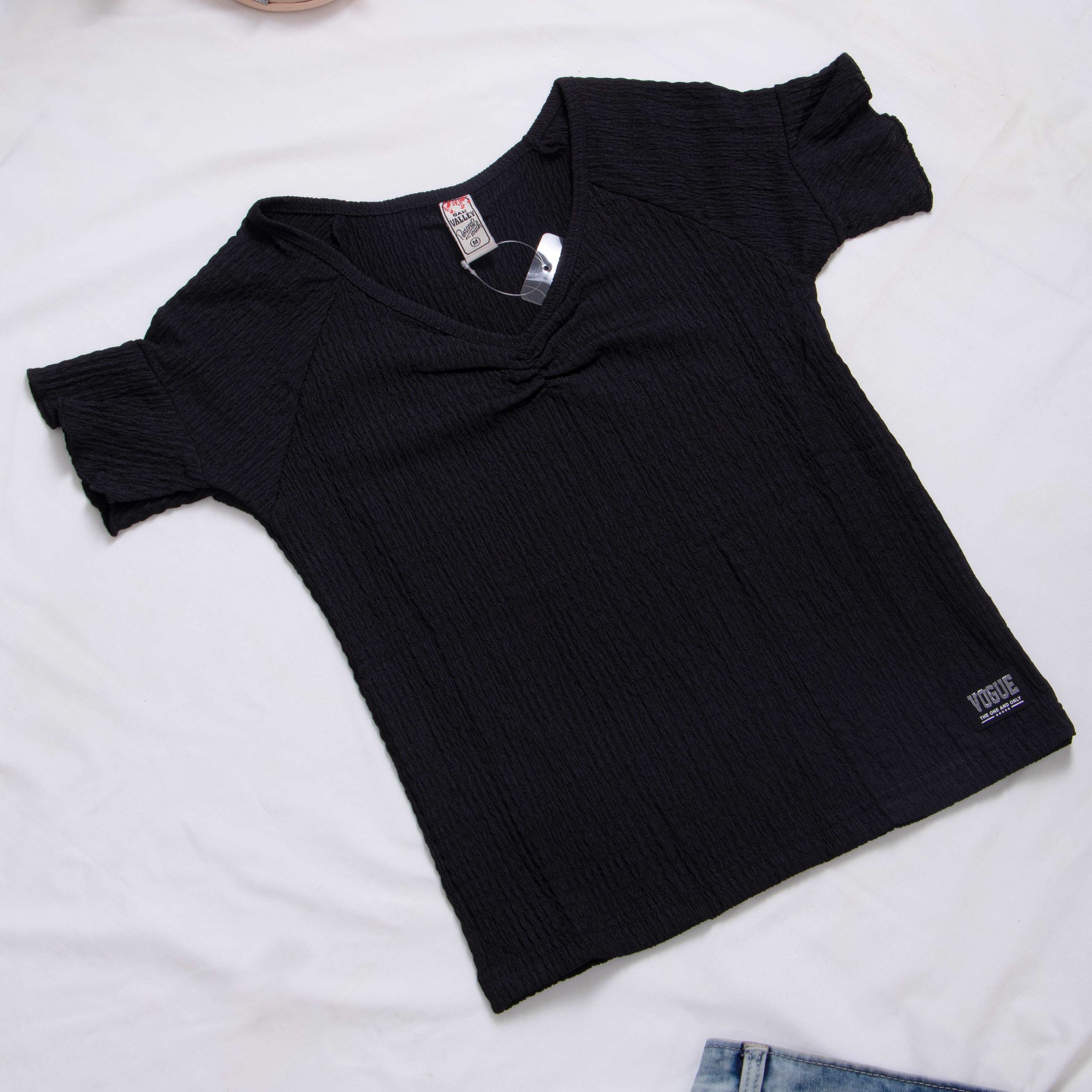 Women Black Colour T-Shirt