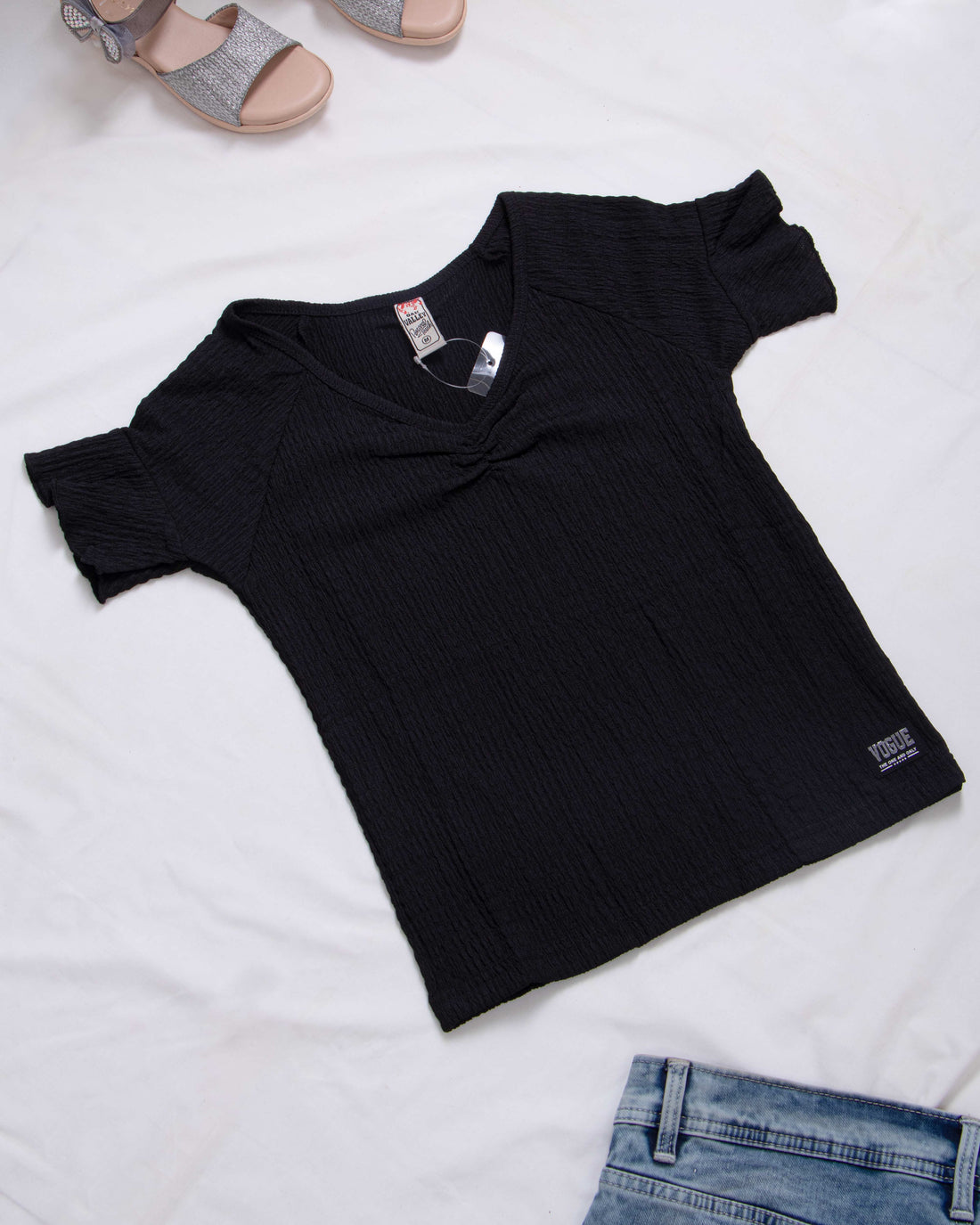 Women Black Colour T-Shirt