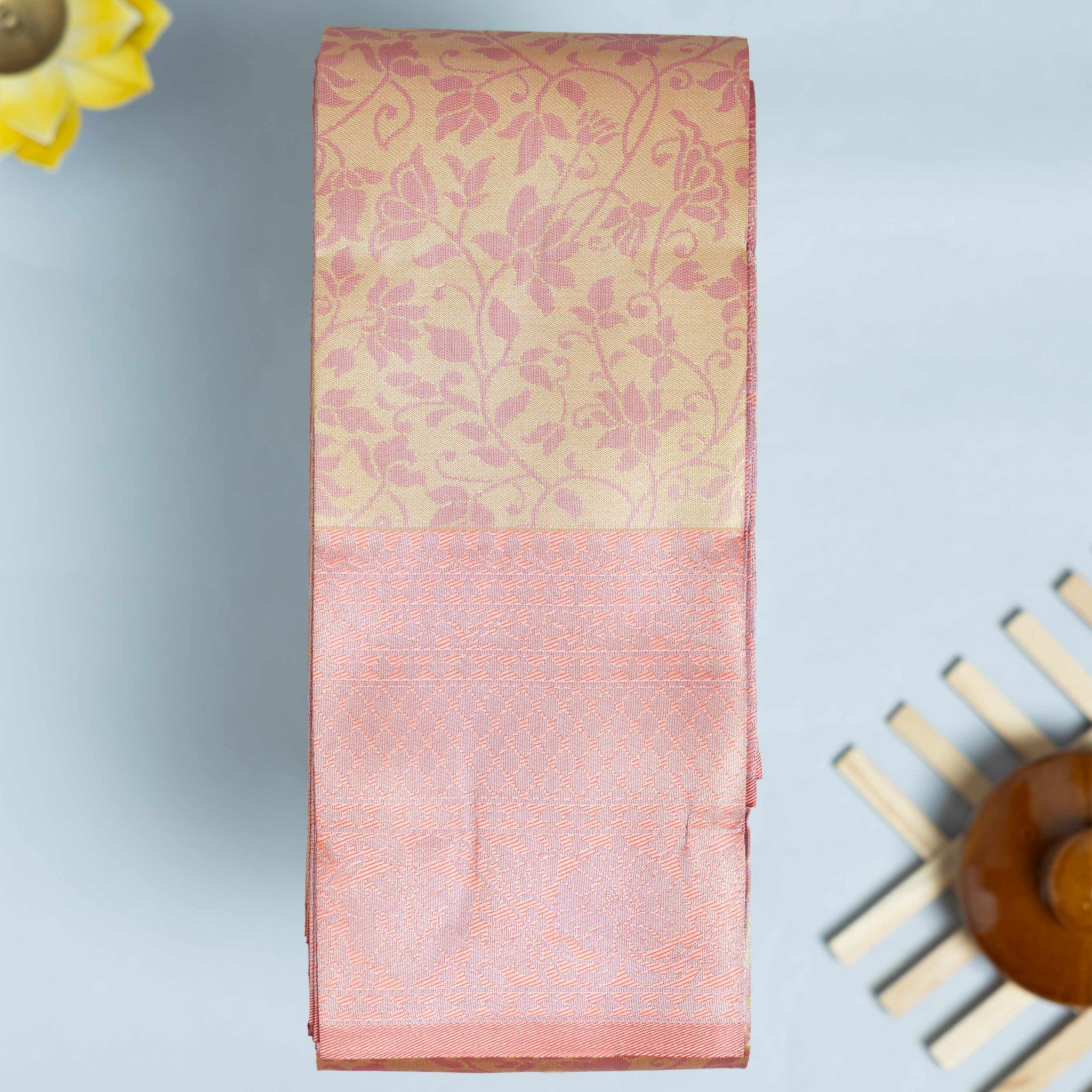 Sandal Color Elampillai Silk Cotton Sarees