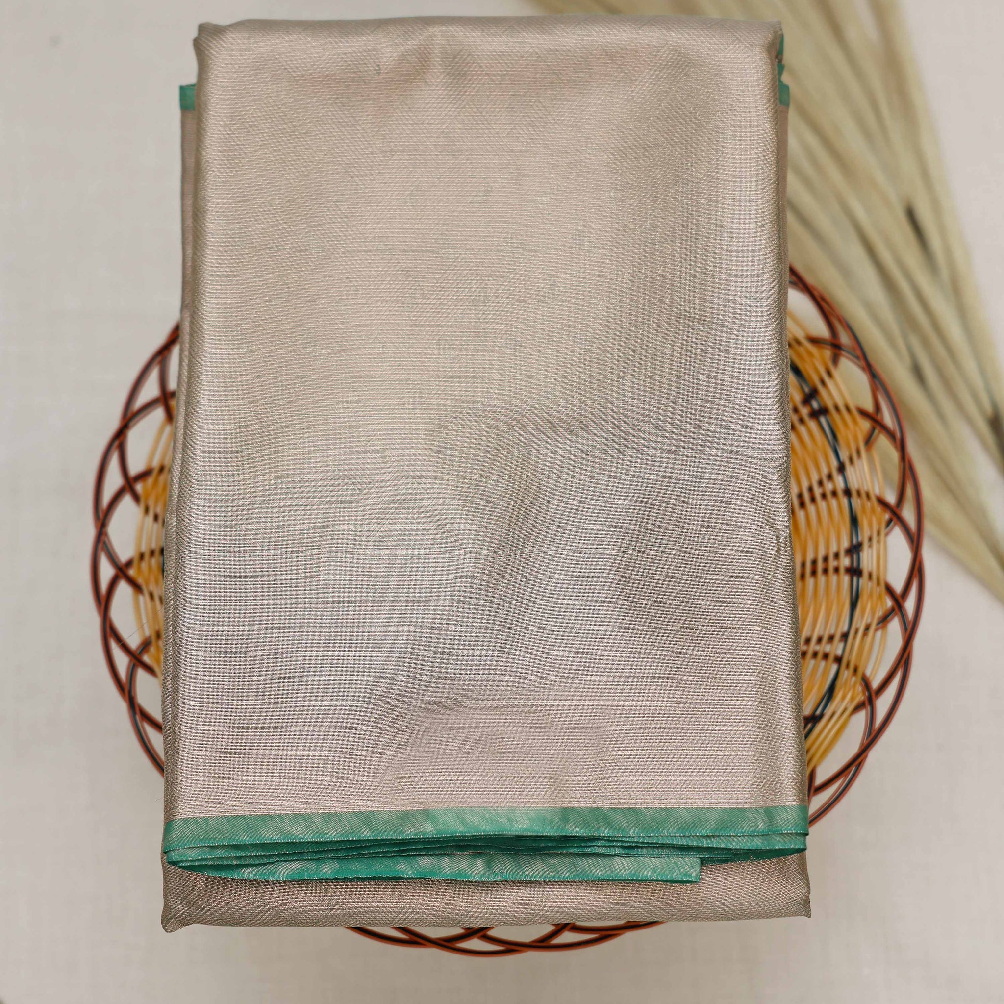 Gold Color Tissue Saree