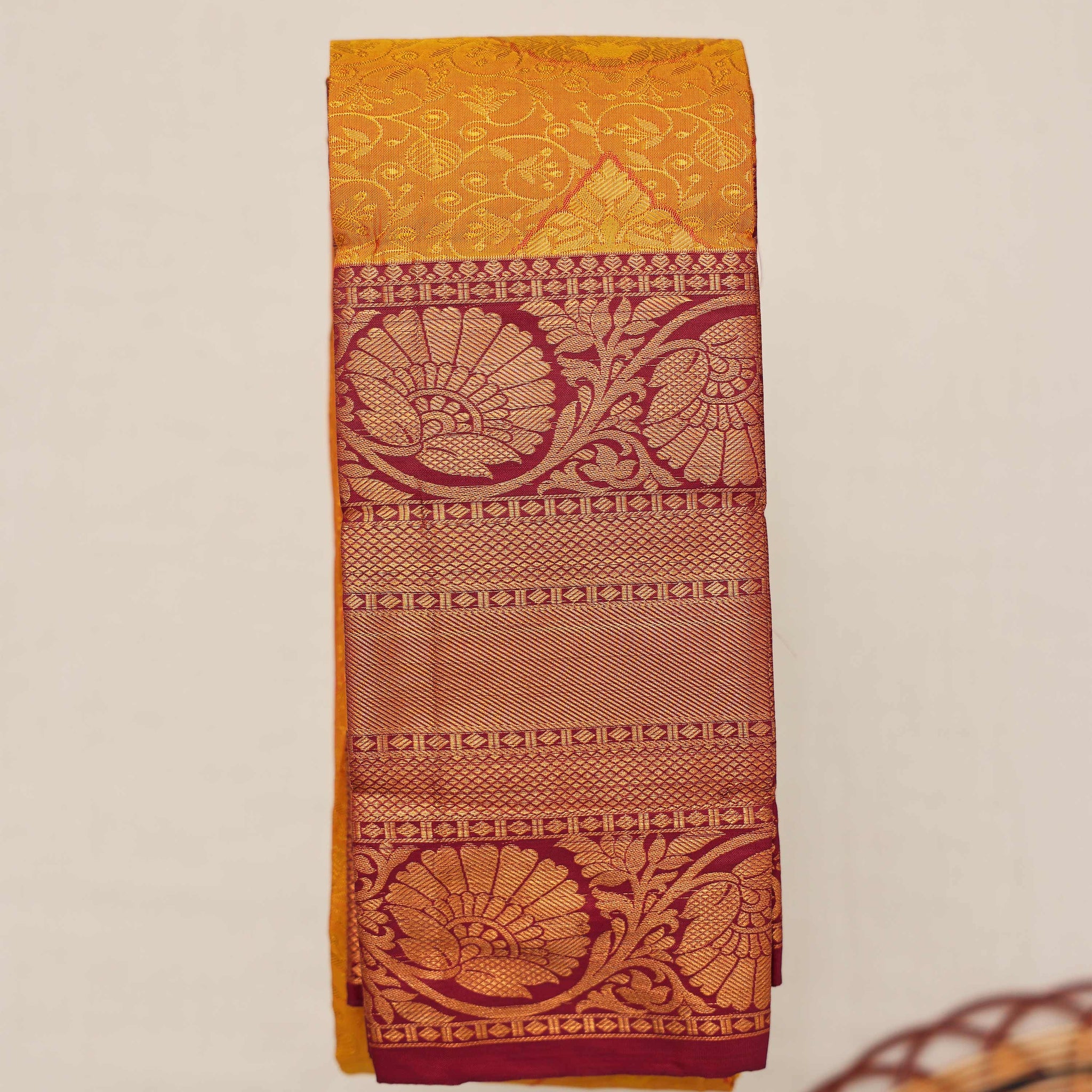 Yellow Colour Premium Silk Saree