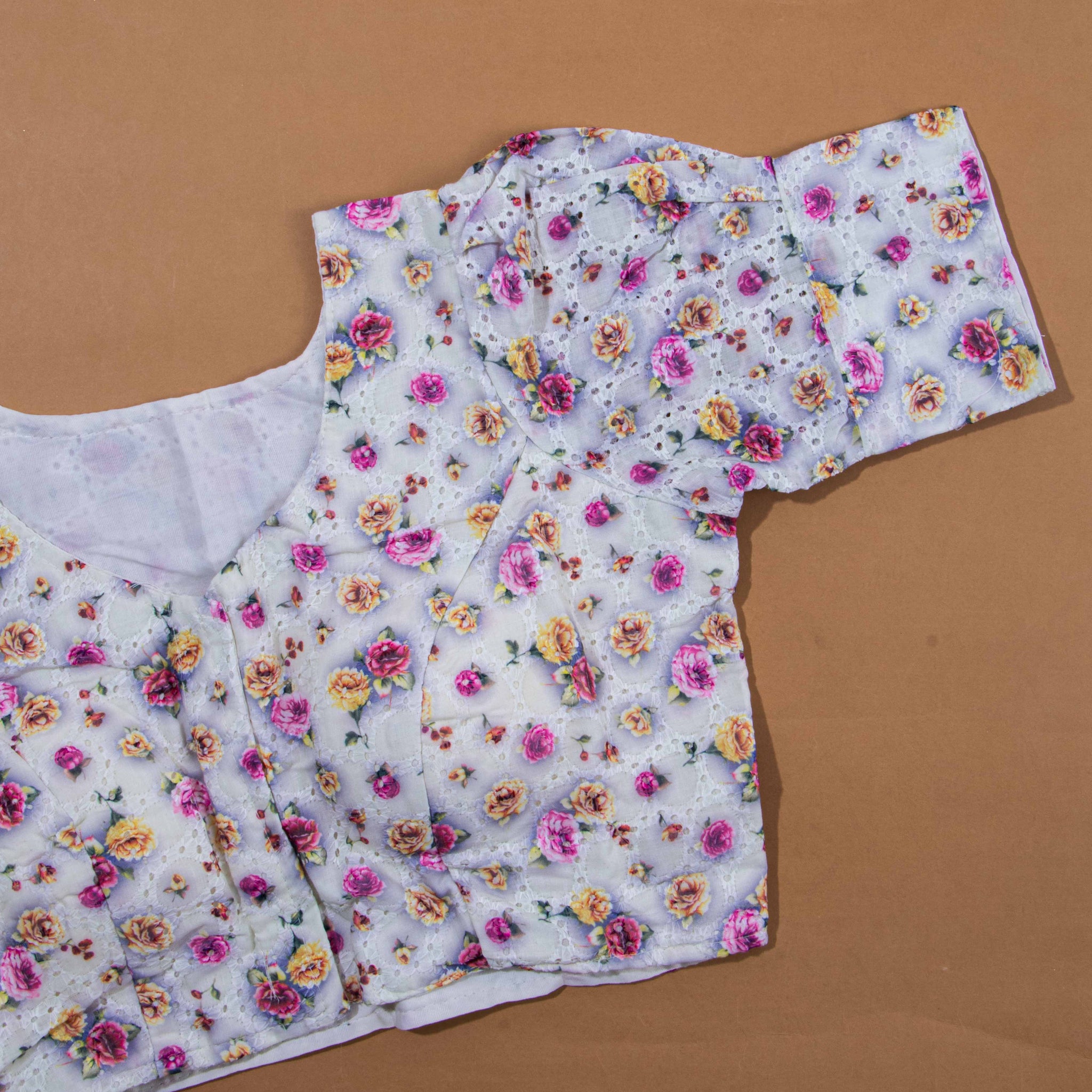 White Colour Readymade Blouse