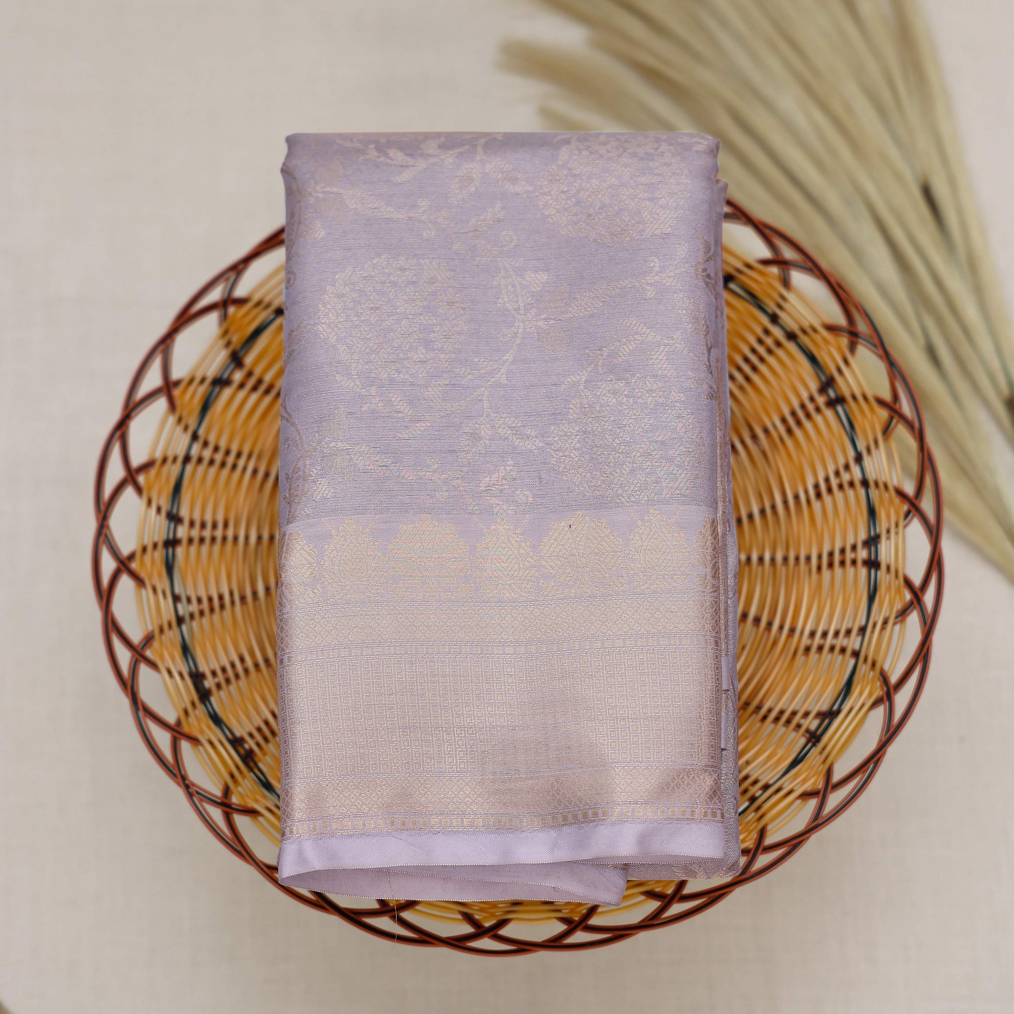 Lavender Color Tissue Saree