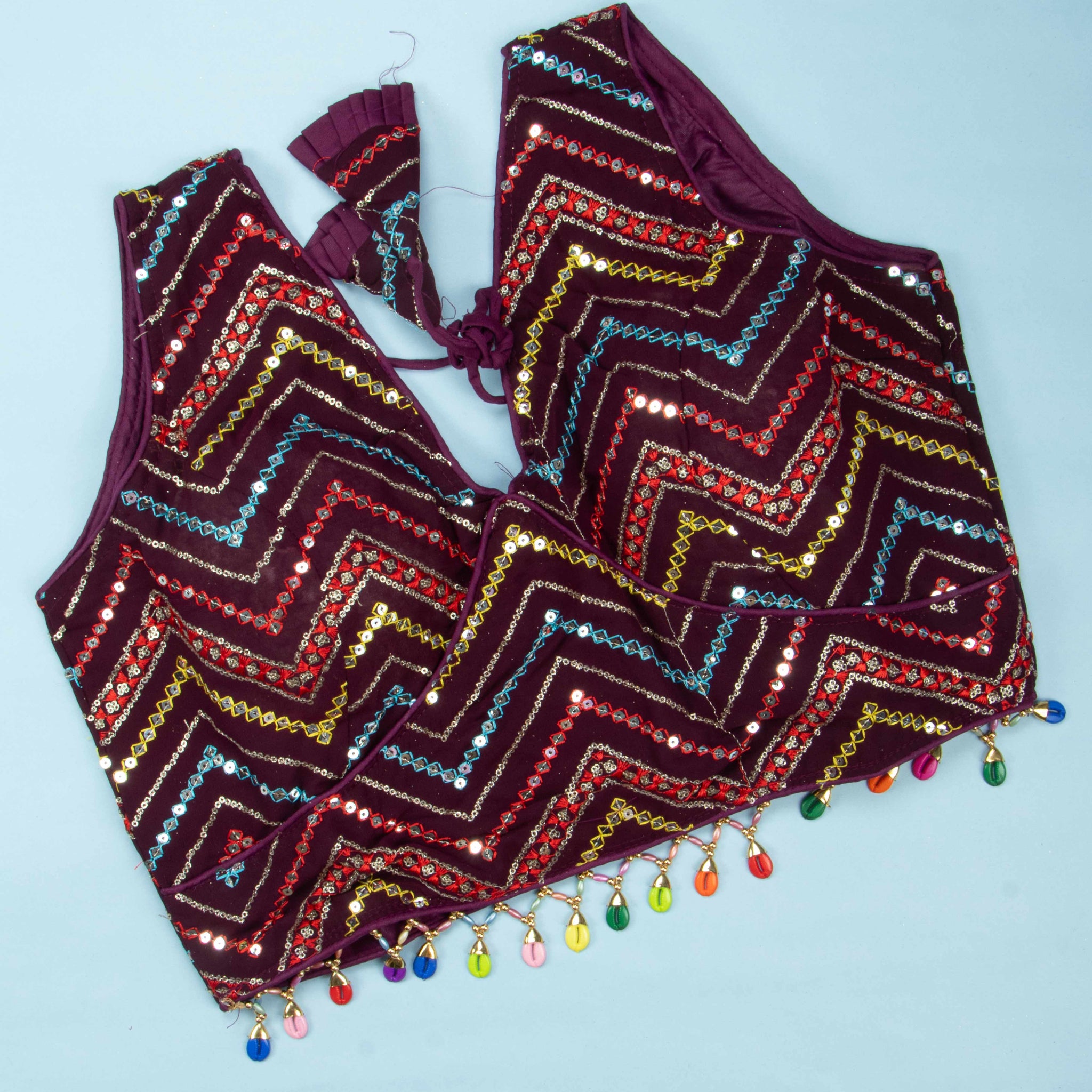 Purple Colour Readymade Blouse