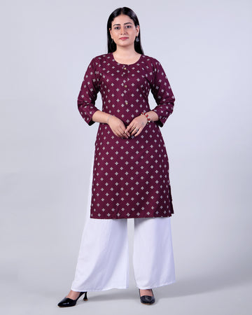 Purple Colour Top & Palazzo Set
