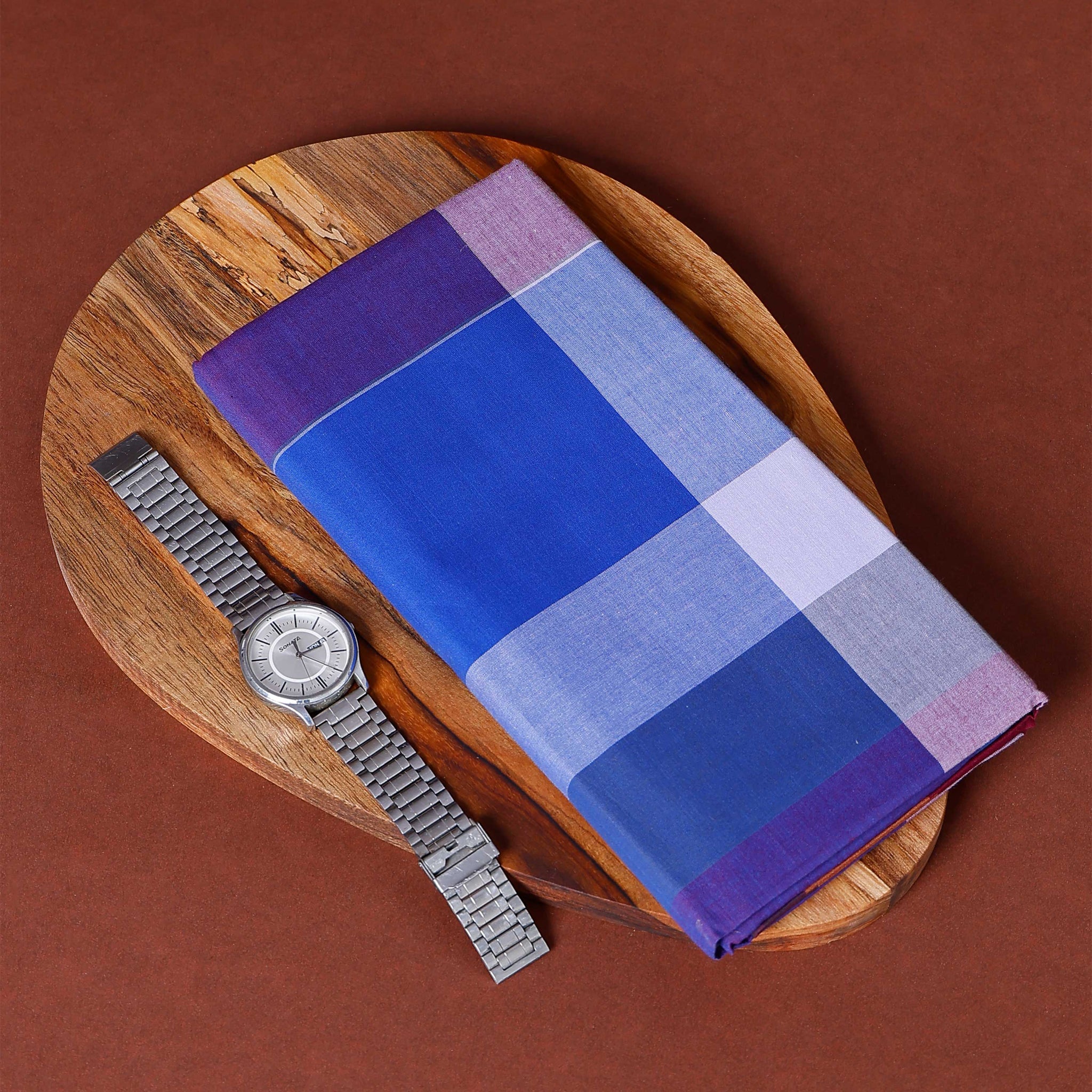Sangu Brand Men's Premium Cotton Stripes Lungi Stitched - Multi