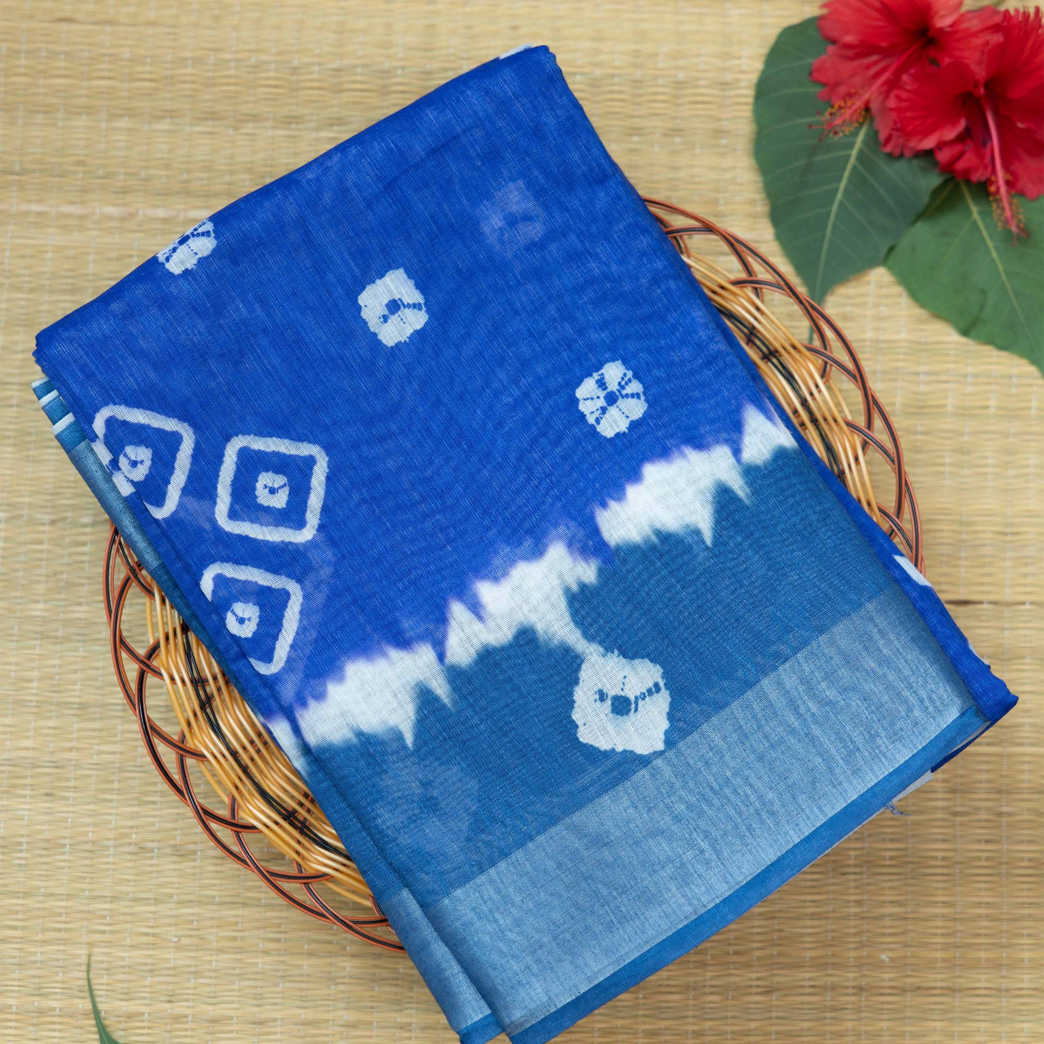 Blue Colour Cotton Saree