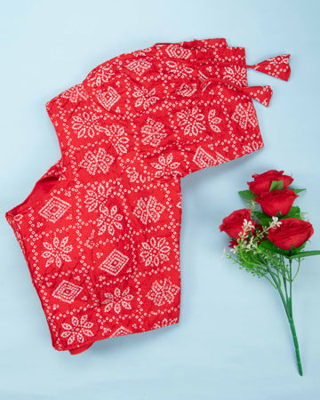 Red Colour Readymade Blouse