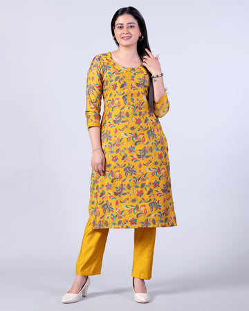 Yellow Colour Top & Palazzo Set